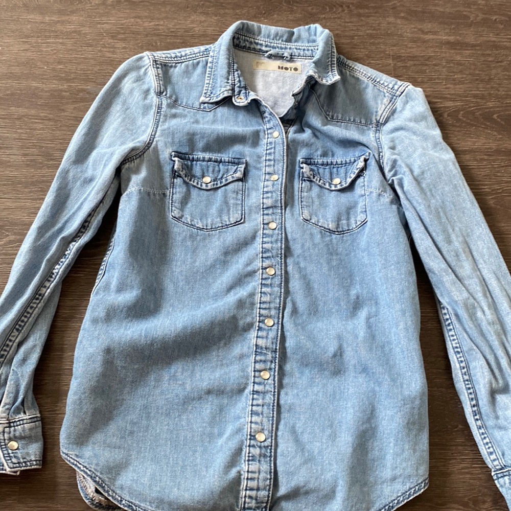 Top shop chambray shirt